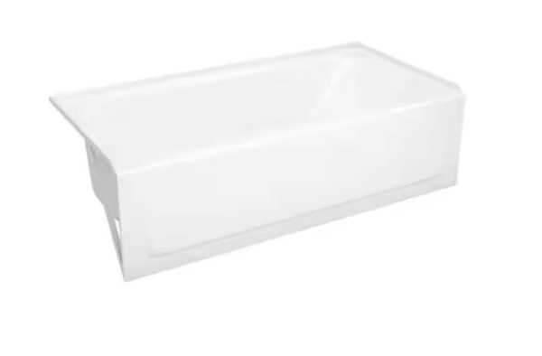 Bootz Industries Maui 60 in. x 30 in. Soaking Bathtub with Left Drain in White 011-3341-00