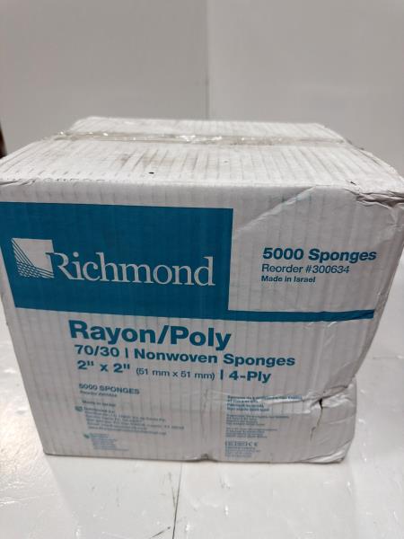 Richmond Rayon/Poly Nonwoven Sponges 2x2 5000 Count