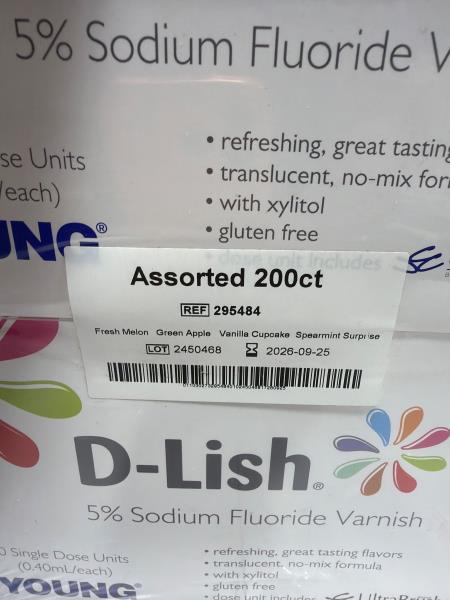Young D-Lish 5% Sodium Fluoride Varnish Bundle