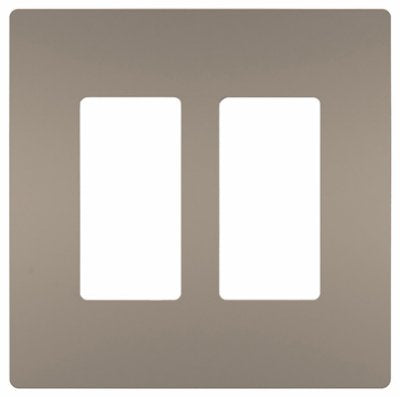 Pass & Seymour Radiant Silver 2 gang Plastic GFCI/Rocker Wall Plate 1 pk