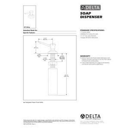 DELTA FAUCET RP1002CZ, Champagne Bronze