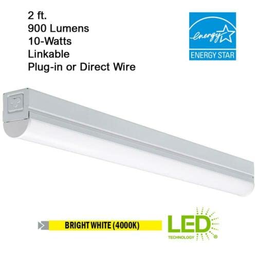 Commercial Electric 2 ft. Plug-in Integrated LED Linkable Strip Light