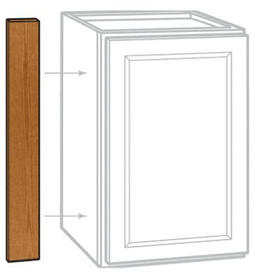 CONTINENTAL CABINETS Cabinet Accessories 2478243 Rsi Home Products Wall Filler, Oak, 3X30"
