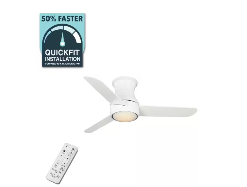 MOTOR ASSEMBLY ONLY for Hampton Bay Naderbury 36 in. Matte White Ceiling Fan with White Color Changing Integrated LED and Remote 52438