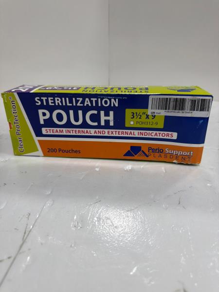 Perio Support Plasdent Sterilization Pouches 3.5x9