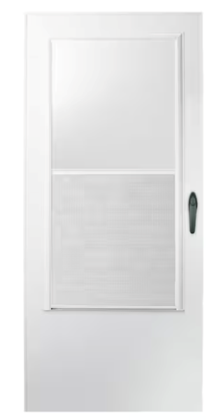 Andersen 100 Series 32 in. White Self-Storing Storm Door