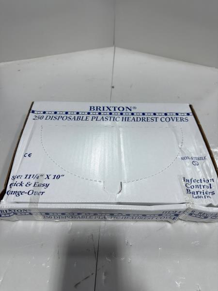 Brixton Disposable Plastic Headrest Covers 250 Count