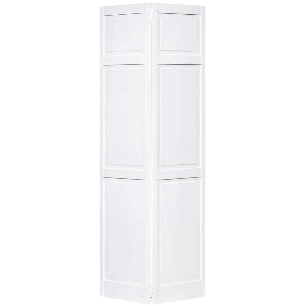 Closet Door, Bi-fold, 6-Panel Style Primed White