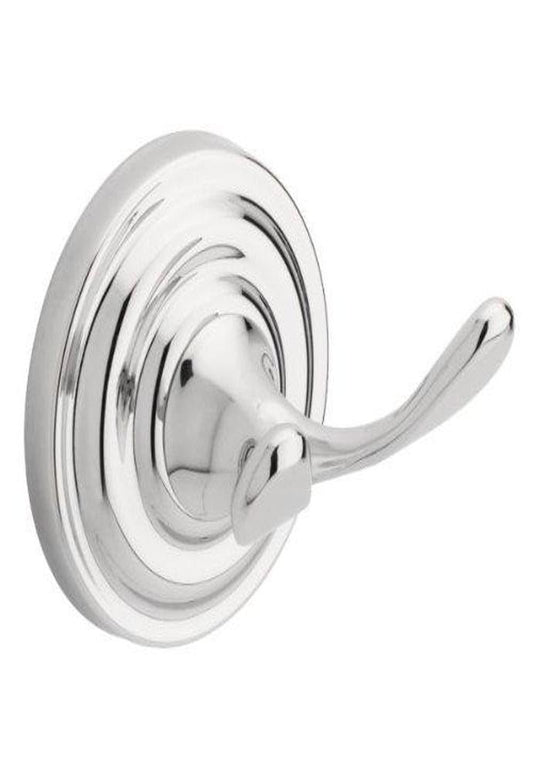 (NO HARDWARE) DELTA Greenwich, Double Robe Hook, Polished Chrome