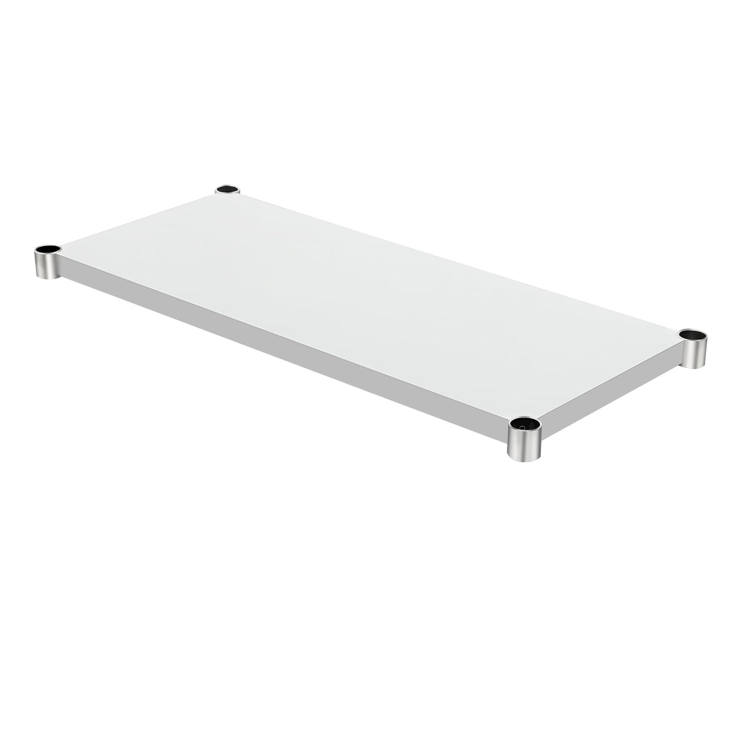 HARDURA Galvanized Under Shelf for Prep and Work Table Adjustable Lower Shelf for 24" x 48" Stainless Steel Table