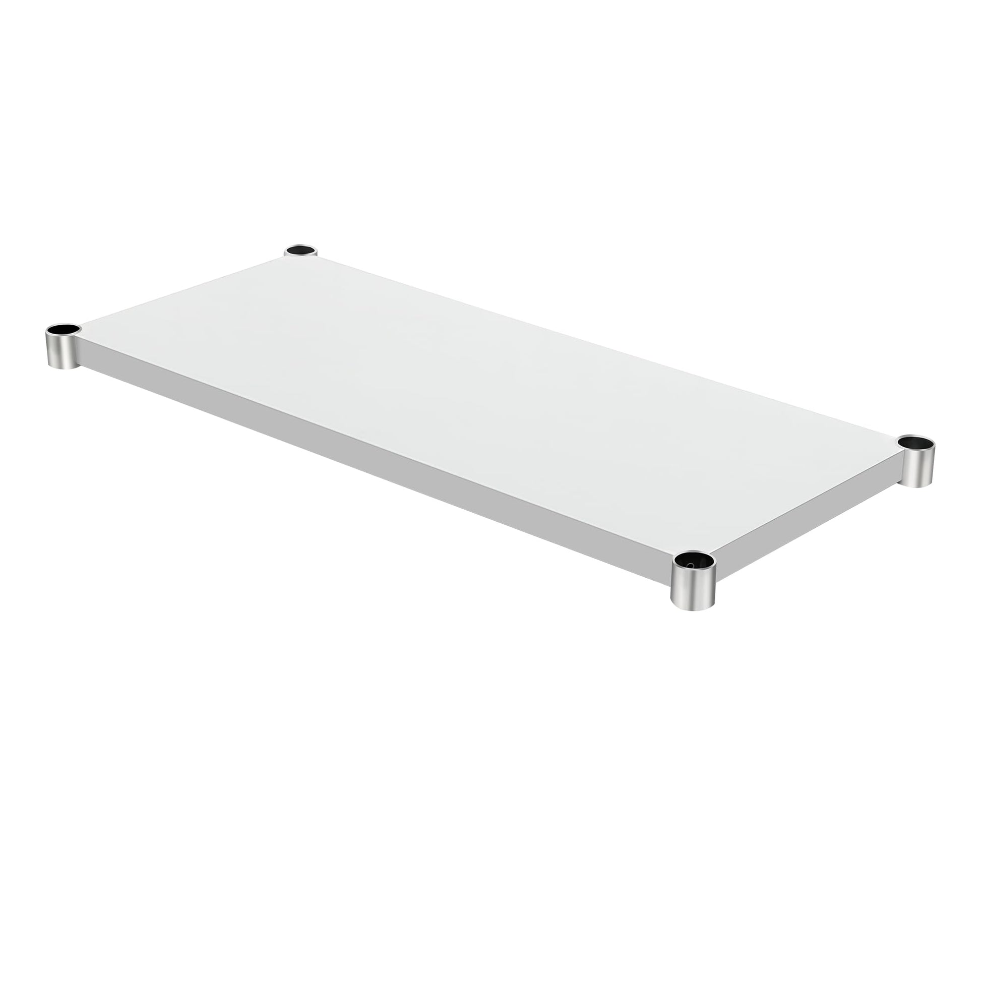 HARDURA Galvanized Under Shelf for Prep and Work Table Adjustable Lower Shelf for 24" x 48" Stainless Steel Table
