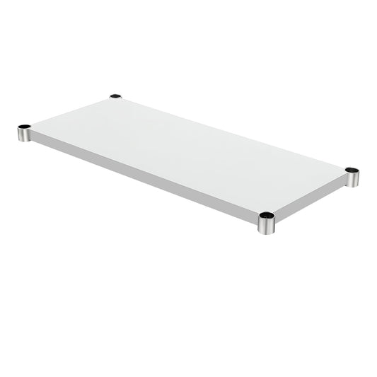 HARDURA Galvanized Under Shelf for Prep and Work Table Adjustable Lower Shelf for 24" x 48" Stainless Steel Table