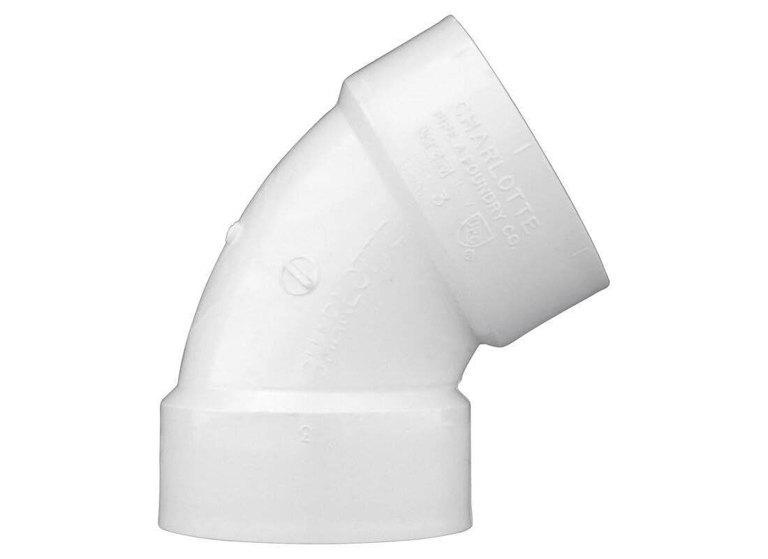 CHARLOTTE PIPE 4 DWV 1/6 Bend HUB X HUB DWV (Drain, Waste and Vent) (1 Unit Piece)