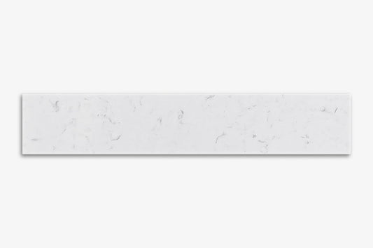 ARIEL VANITY CARRARA WHITE QUARTZ SIDESPLASH