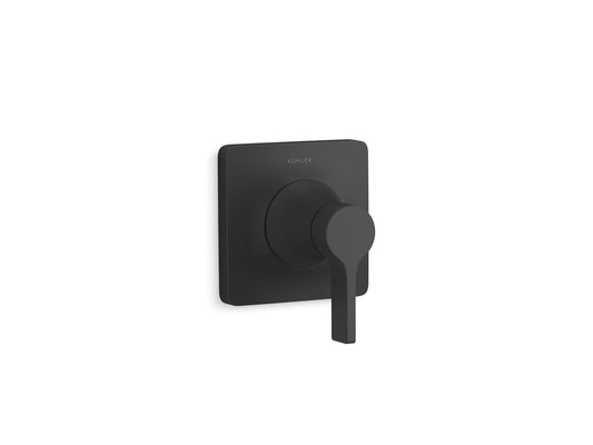 KOHLER T28130-4-BL Venza MasterShower Transfer Valve Trim with Lever Handle, Single Handle Bathroom Faucet, Matte Black