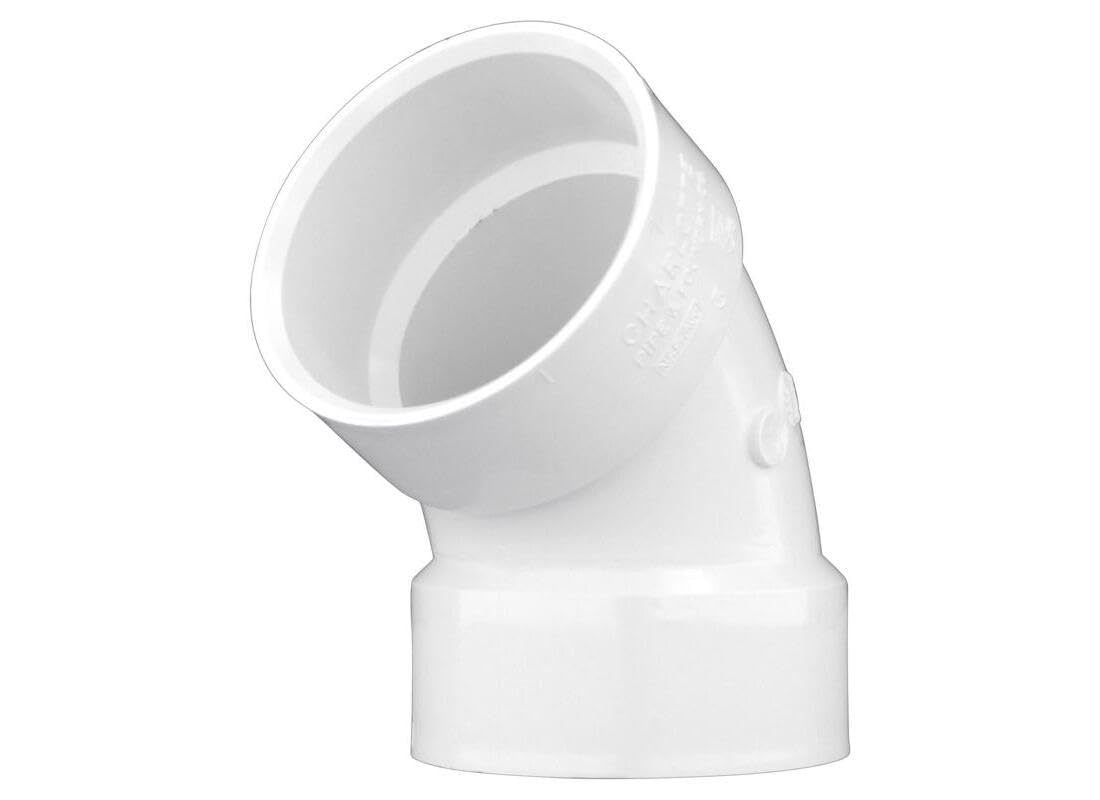 CHARLOTTE PIPE 4 DWV 1/6 Bend HUB X HUB DWV (Drain, Waste and Vent) (1 Unit Piece)
