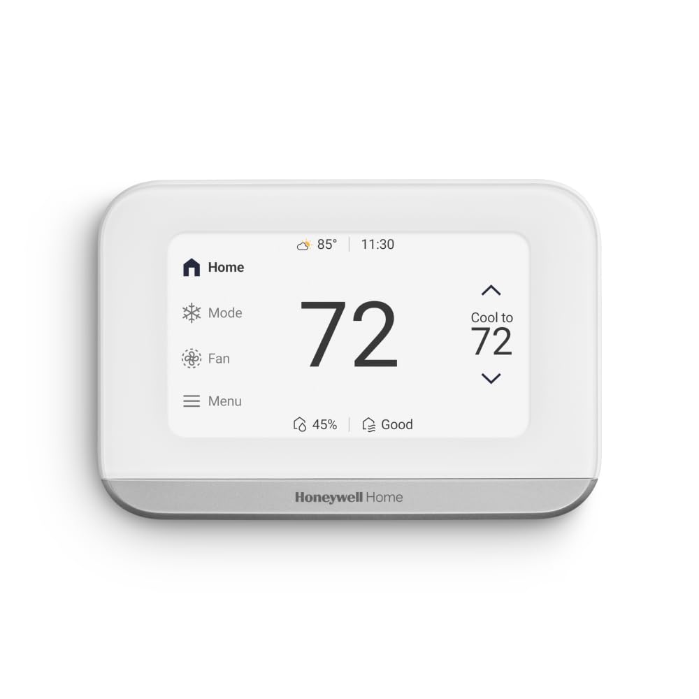 Honeywell Home X7S Smart Programmable Wi-Fi Thermostat with Humidity Monitoring, 4.3" Customizable Touchscreen Display, Sensor Feature, Energy Star Certified, Works w/Alexa, Matter, Apple, Google