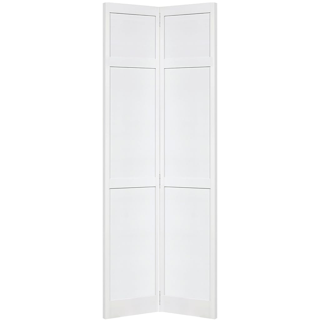 Closet Door, Bi-fold, 6-Panel Style Primed White