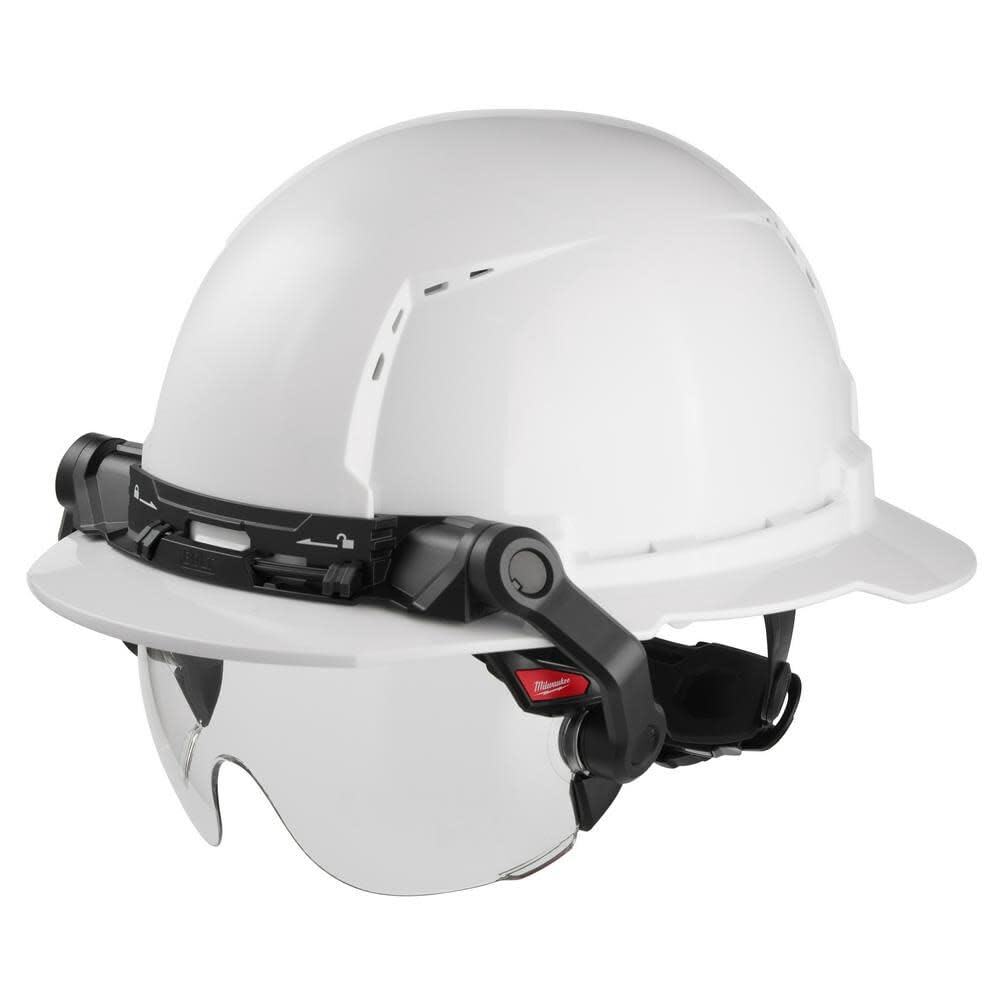 Milwaukee 48-73-1410 Clear Dual Coat Lens Eye Visor, Black/White