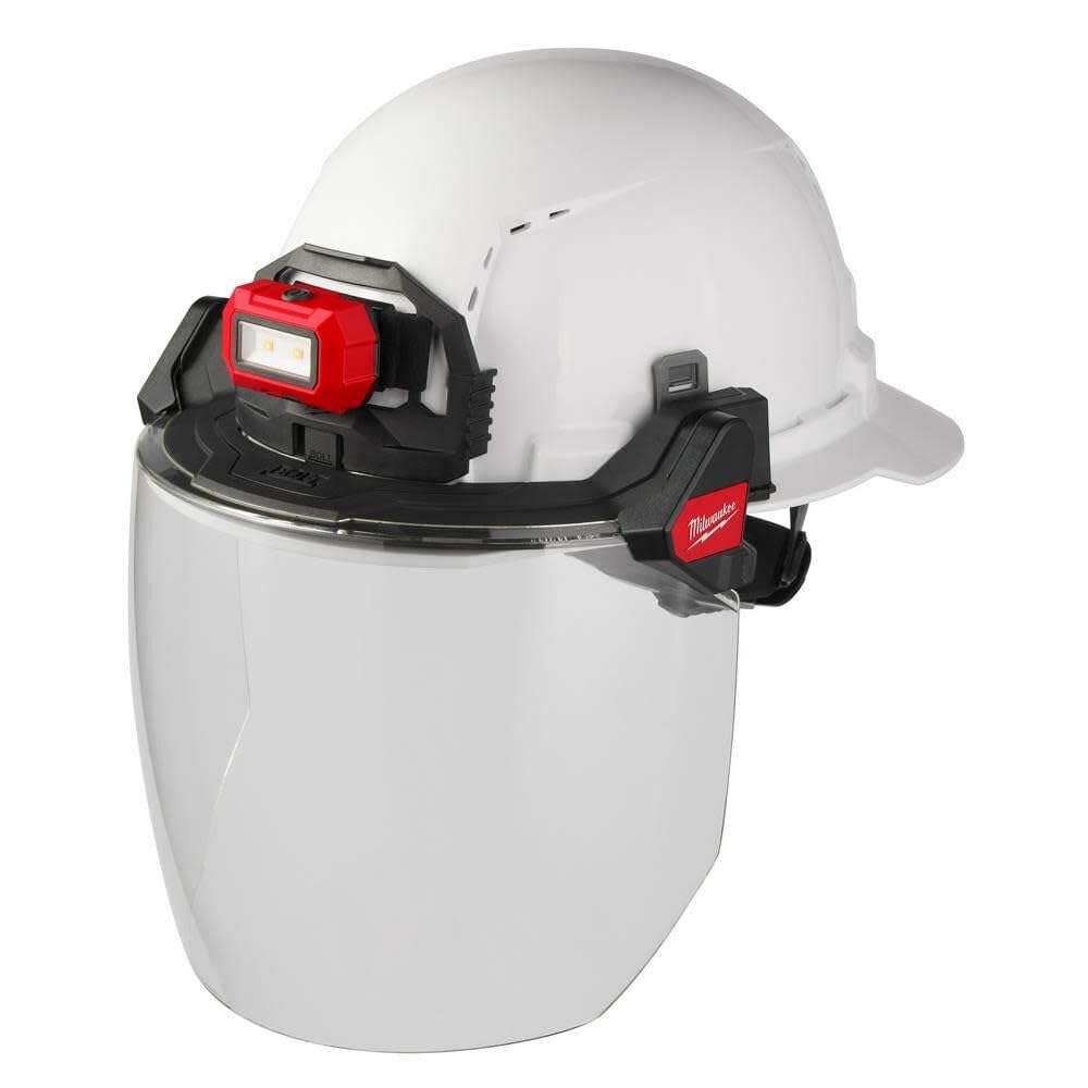 Milwaukee BOLT Full Face Shield, Clear, Compatible Safety Helmets & Hard Hats, 48-73-1420