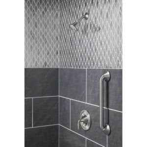 Moen YG2812BN Bathroom Safety 12-Inch Stainless Steel Transitional Bathroom Grab Bar, Brushed Nickel