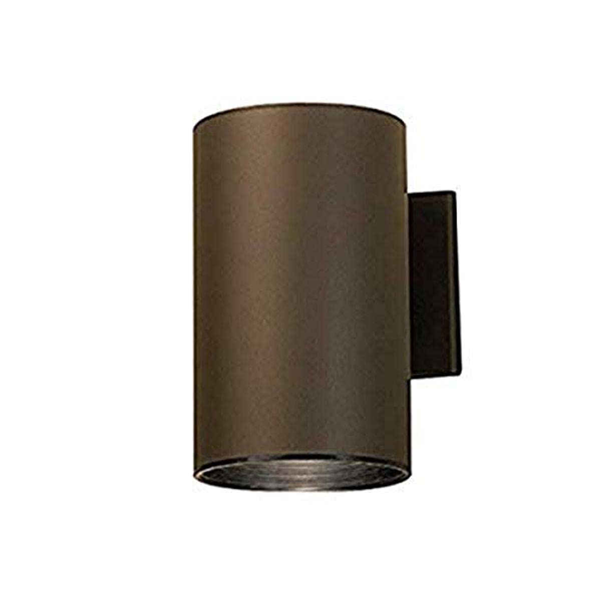 Kichler 9236AZ Outdoor Cylinder Wall Mount Sconce DownLight, Bronze 1-Light (6" W x 8" H) 120 Watts