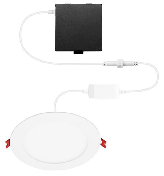 6 in. Smart Hubspace Ultra Slim New Construction and Remodel RGB+W LED Recessed Kit White 50292