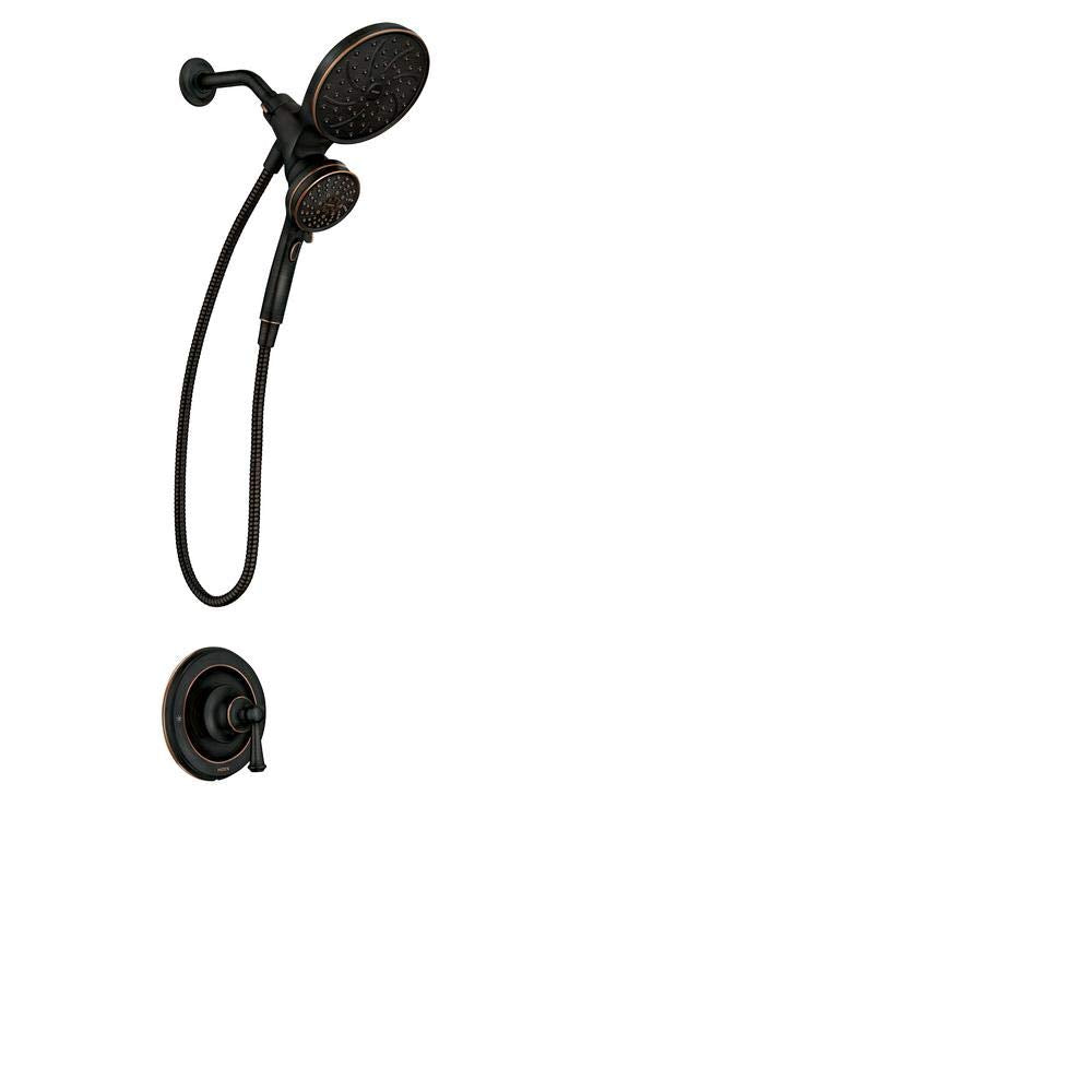 Moen Brecklyn Single Handle 6-Spray Shower Faucet 1.75 GPM in Mediterranean Bronze 82610B