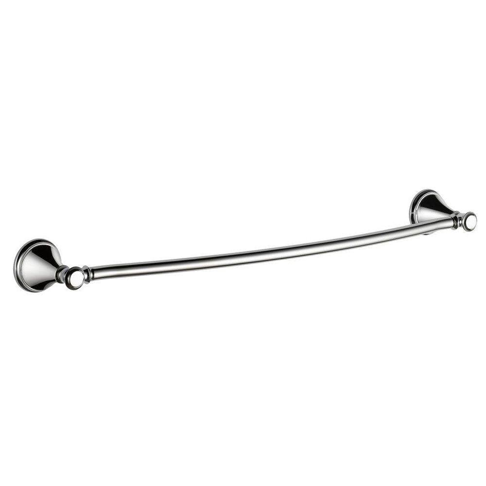 Delta Towel Rack | 24 Inch Polished Chrome Towel Bar for Bathroom, Kitchen | Cassidy Accessories