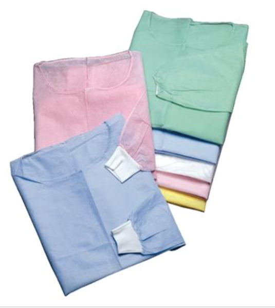 Isolation Gowns – Universal, 50/Pkg Knit Cuffs, Green Maytex Corp