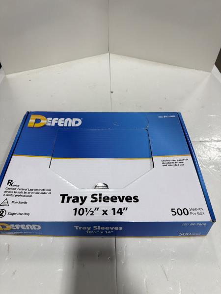 Defend Tray Sleeves 10.5 x 14 inch 500 Count