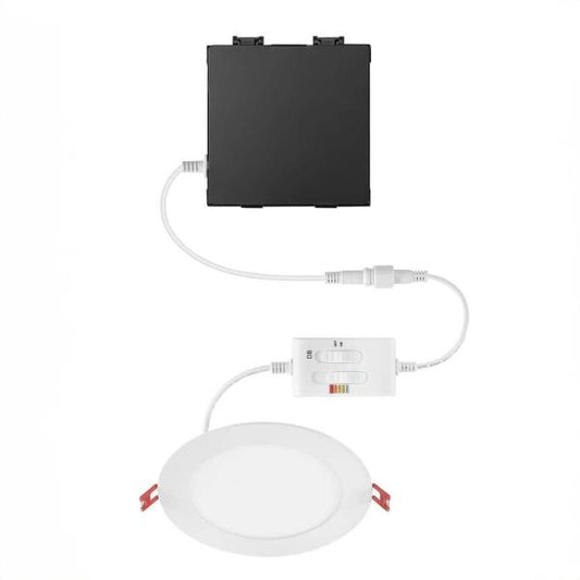 Elite Series 6 in. LED DuoBright, 3-Level Lumen Select, Ultraslim Canless Recessed Light, Adjustable CCT Plus