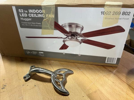 BLADE ARM ONLY for Hugger 52 in. LED Brushed Nickel Ceiling Fan with Light Kit