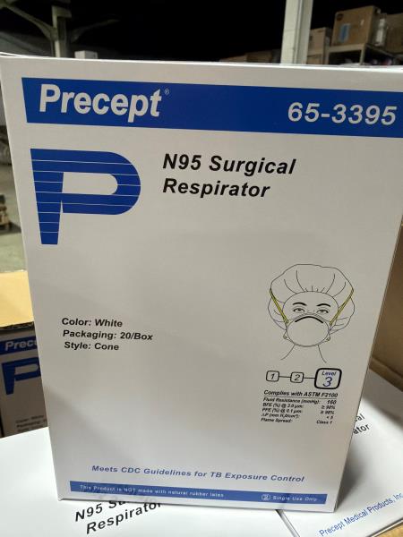 Precept N95 Surgical Respirator 65-3395 Bundle