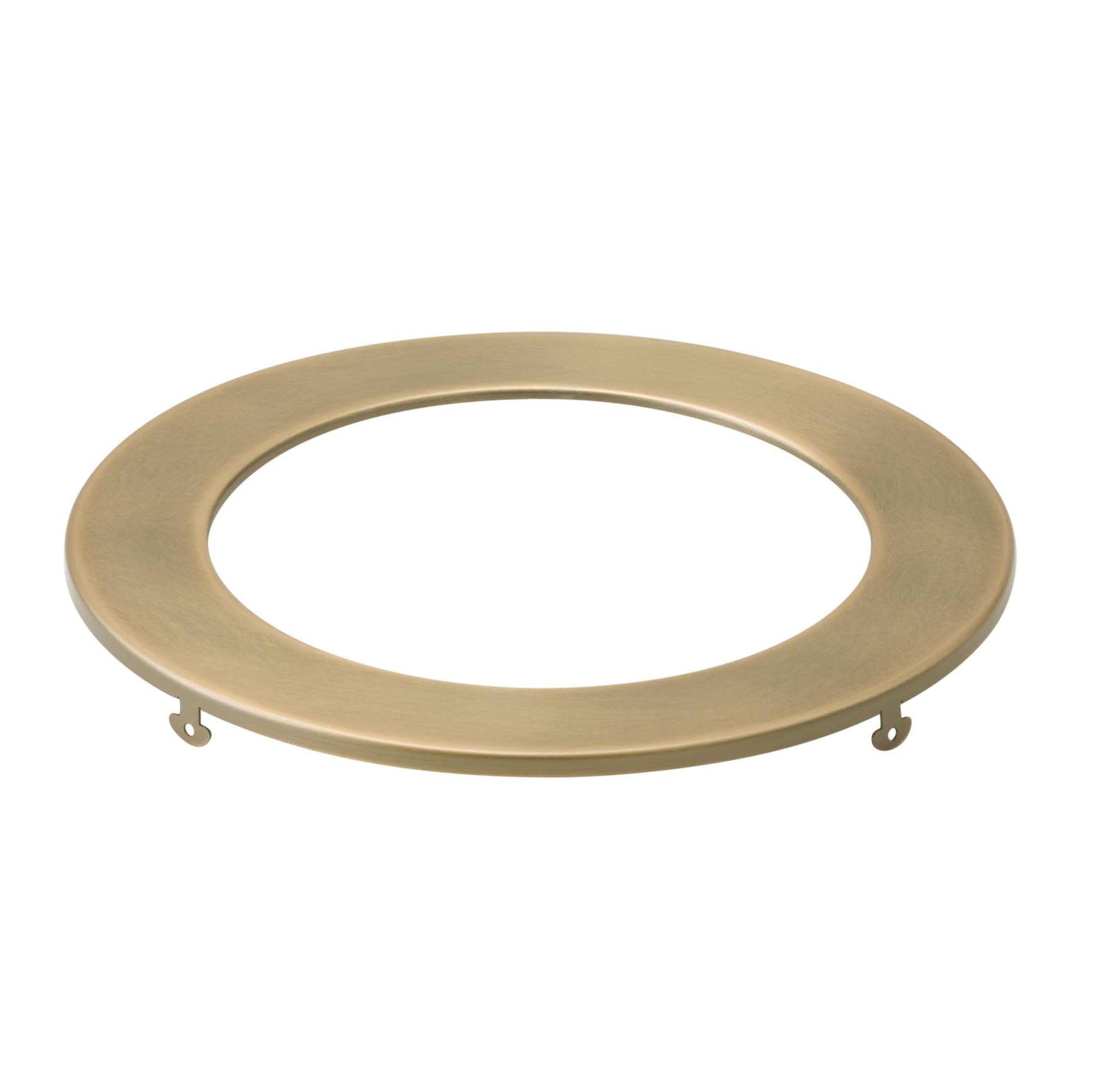 Kichler Direct-to-Ceiling Decorative Trim in Natural Brass, For Use with Kichler 6" Round Slim Fixtures, 1 Count, (7" W x .5" H), ?DLTSL06RNBR