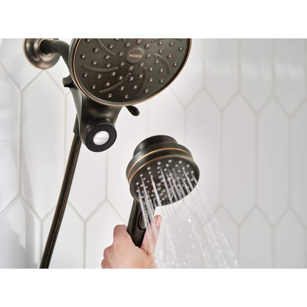 Moen Brecklyn Single Handle 6-Spray Shower Faucet 1.75 GPM in Mediterranean Bronze 82610B