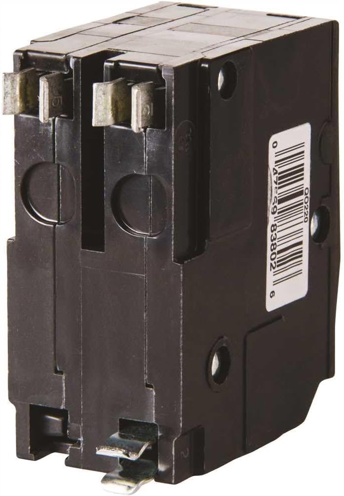 Square D by Schneider Electric Qwik Open 50 Amp Mini Circuit Breaker, 2 Pole, 120/240V AC, 10kA Breaking Capacity, Plug in Mount, Commercial and Residential Use, 5-Pack (QO250CP)