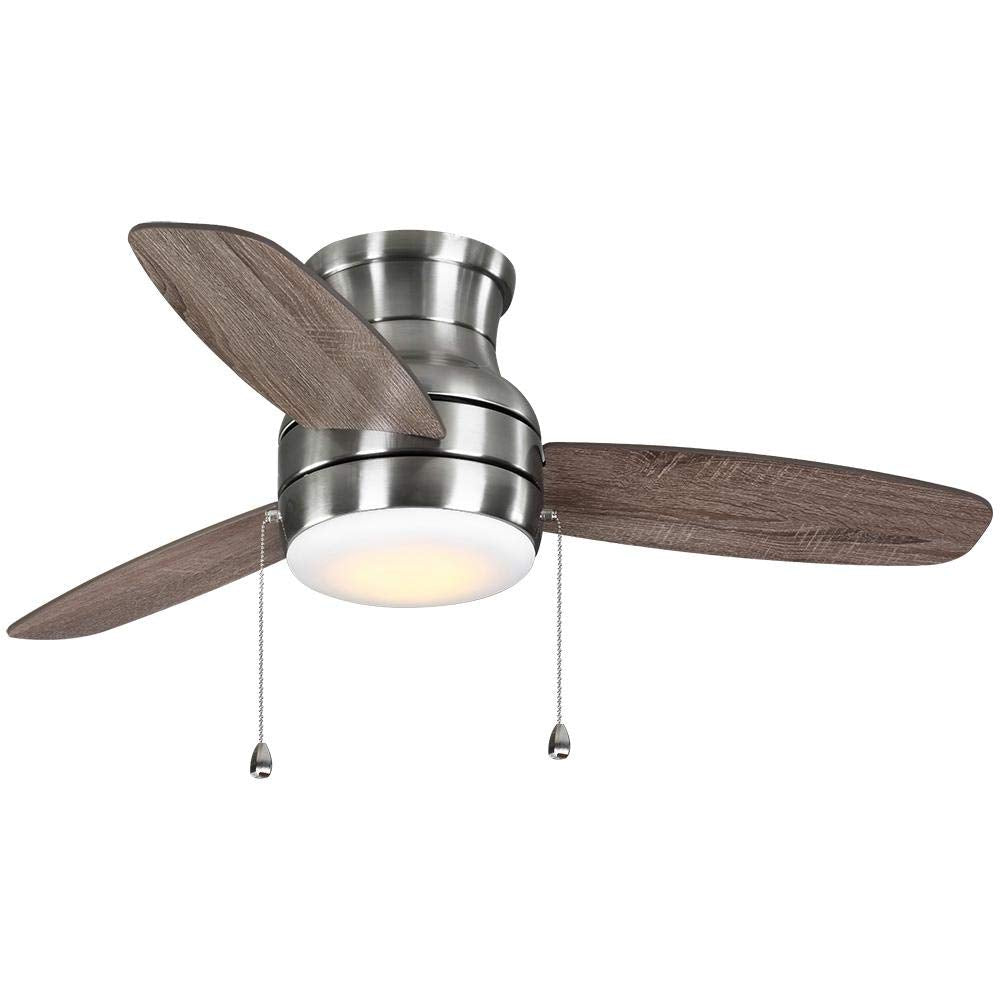PARTS - LIGHT KIT FITTER ONLY for Ashby Park 44 in. White Color Changing Integrated LED Brushed Nickel Ceiling Fan with Light Kit and 3 Reversible Blades