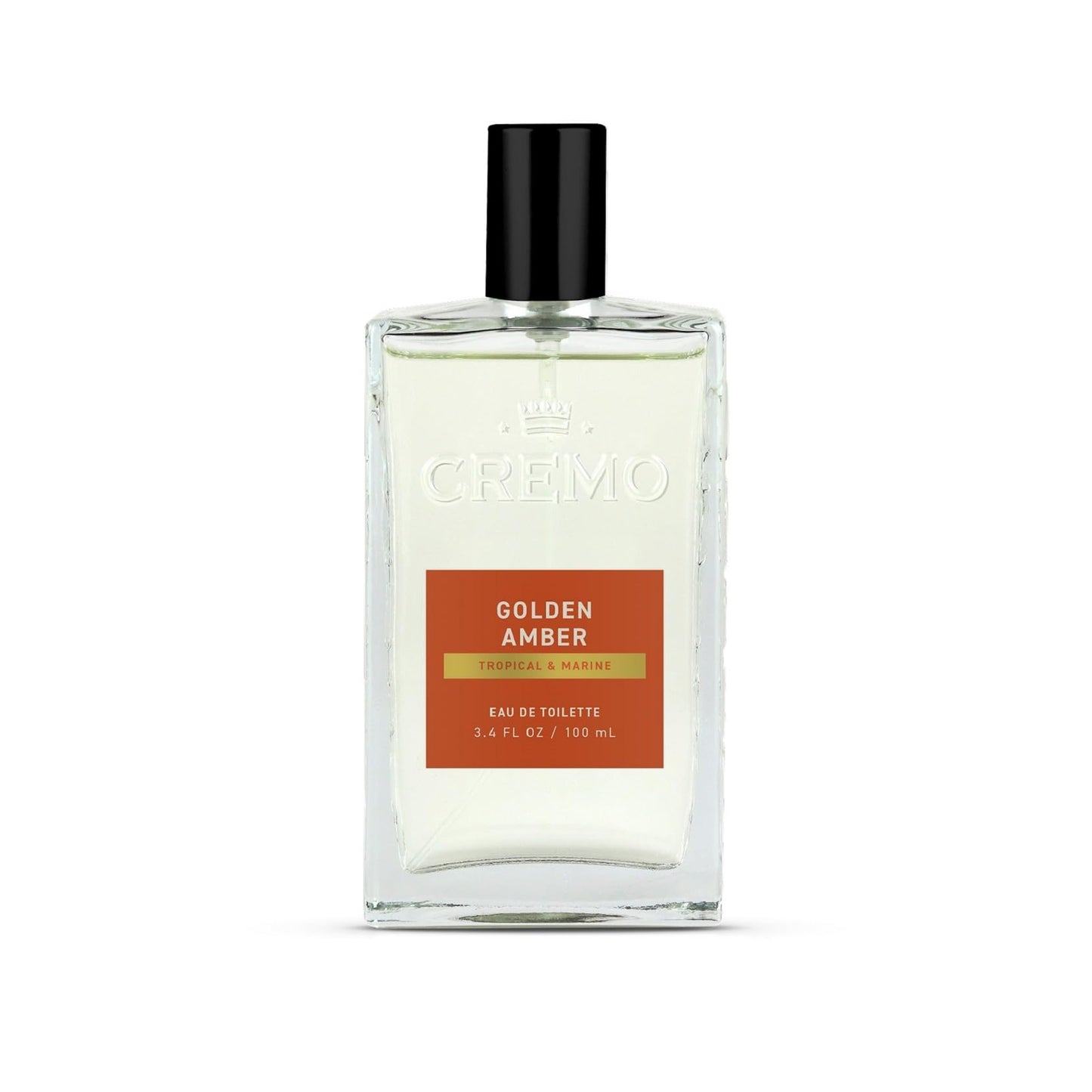 Cremo Cologne For Men - Golden Amber Mens Cologne Spray, A Combination of Red Currant, Pineapple, Ambergris and Moss, Multi-Layered Signature Men's Fragrances, 3.4 Fl Oz