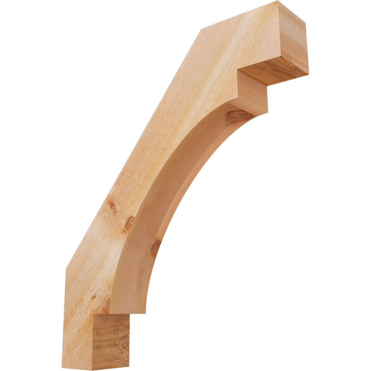 Ekena Millwork BRC06X30X36MRC00RWR 6"W x 30"D x 36"H Merced Rough Sawn Knee Brace, Western Red Cedar
