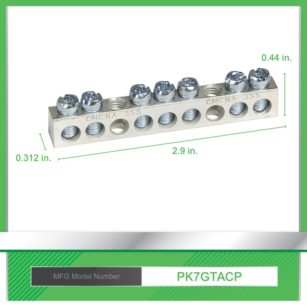 Square D - PK7GTACP 7 Terminal Ground Bar Kit