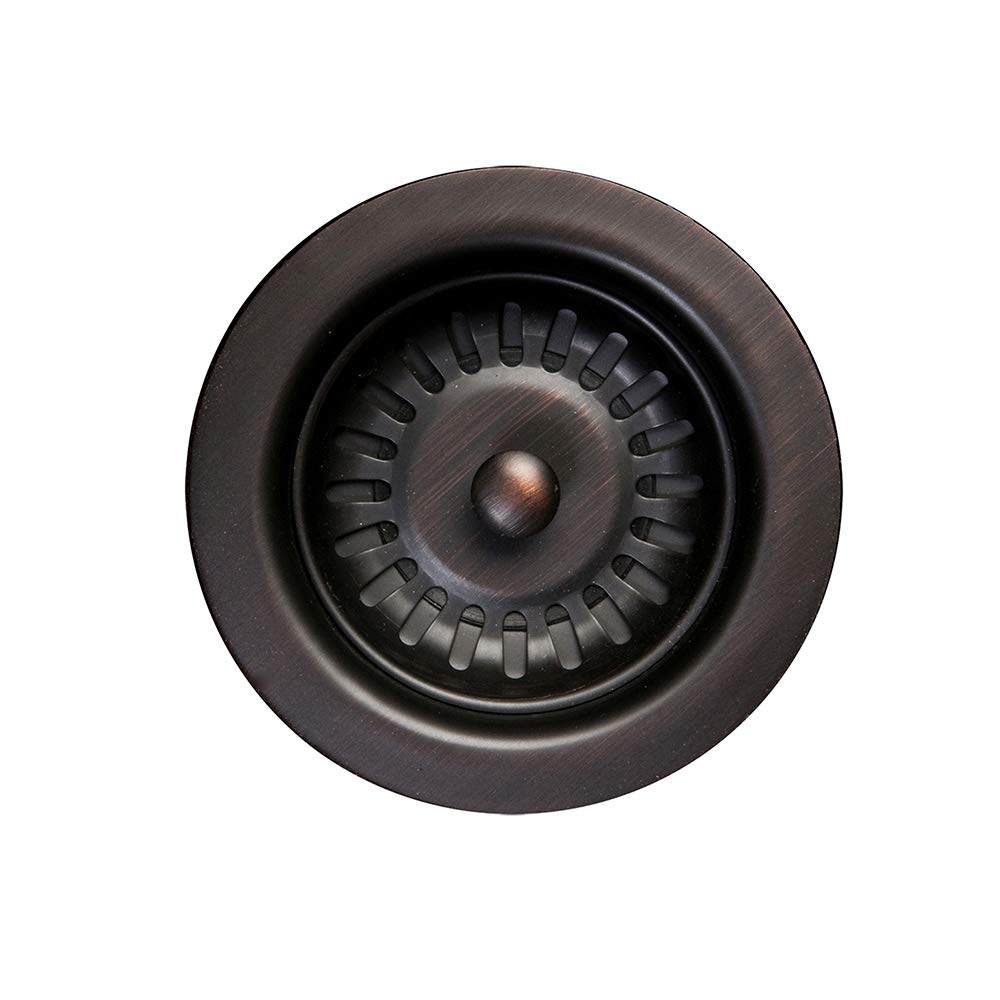 Premier Copper Products D-132ORB 3.5-Inch Universal Kitchen/Bar Basket Strainer Drain, Oil Rubbed Bronze
