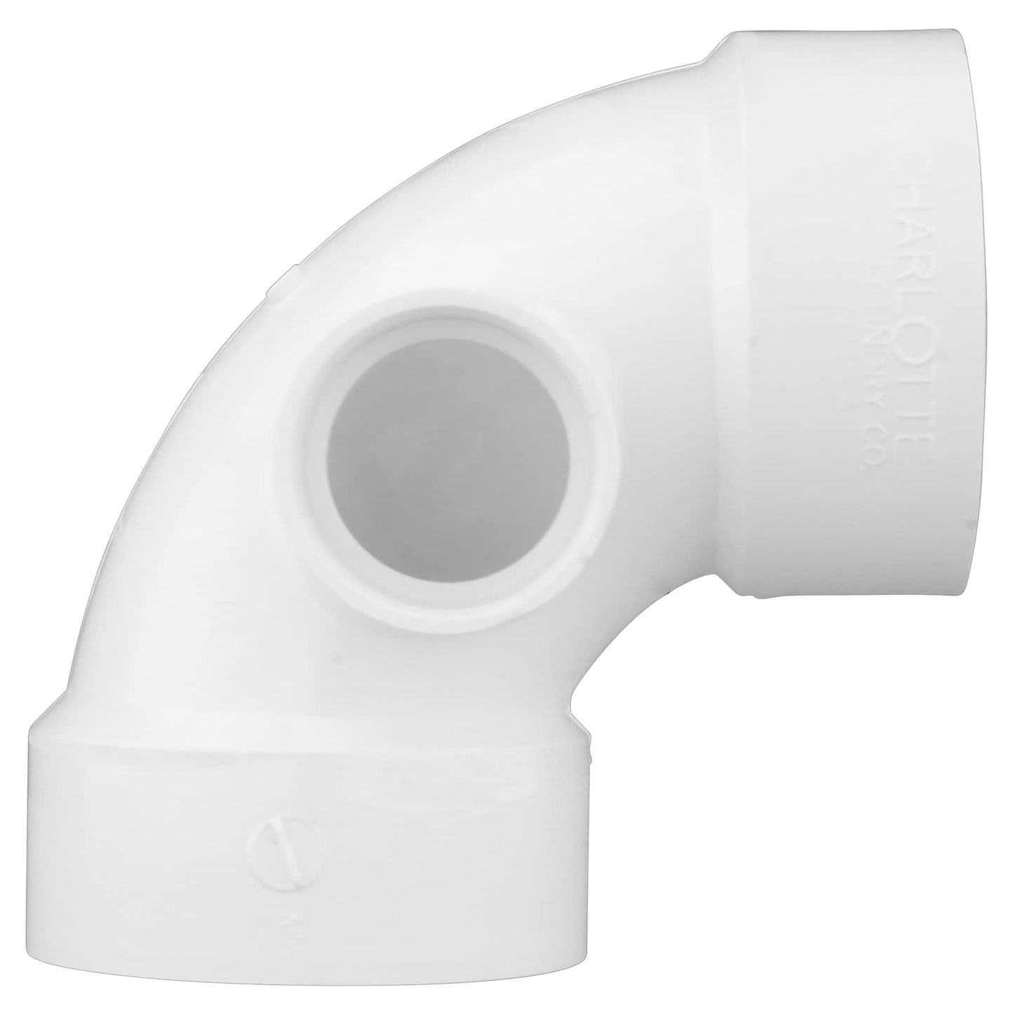 CHARLOTTE PIPE 3 x 3 x 1 1/2 DWV 1/4 Bend W/Side Inlet DWV (Drain, Waste & Vent)