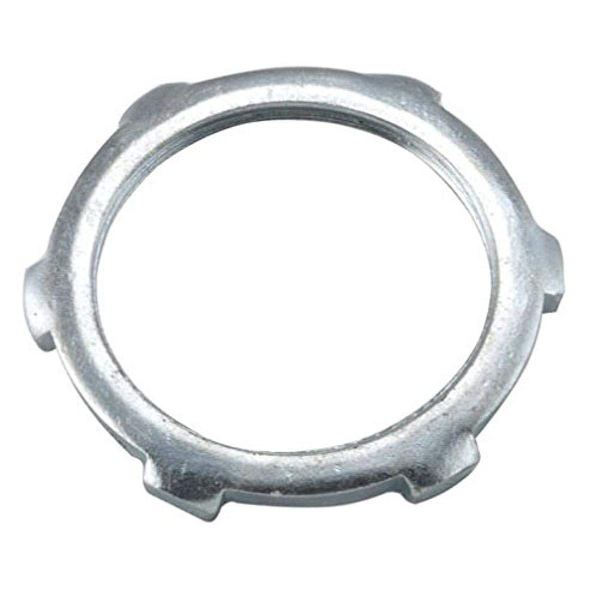 Hubbell-Raco 1196 Locknut for Rigid/IMC Conduit, 1-1/2" Trade Size, Steel Non-UL (Pack of 50)