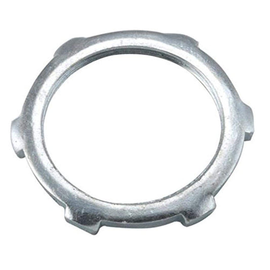 Hubbell-Raco 1196 Locknut for Rigid/IMC Conduit, 1-1/2" Trade Size, Steel Non-UL (Pack of 50)