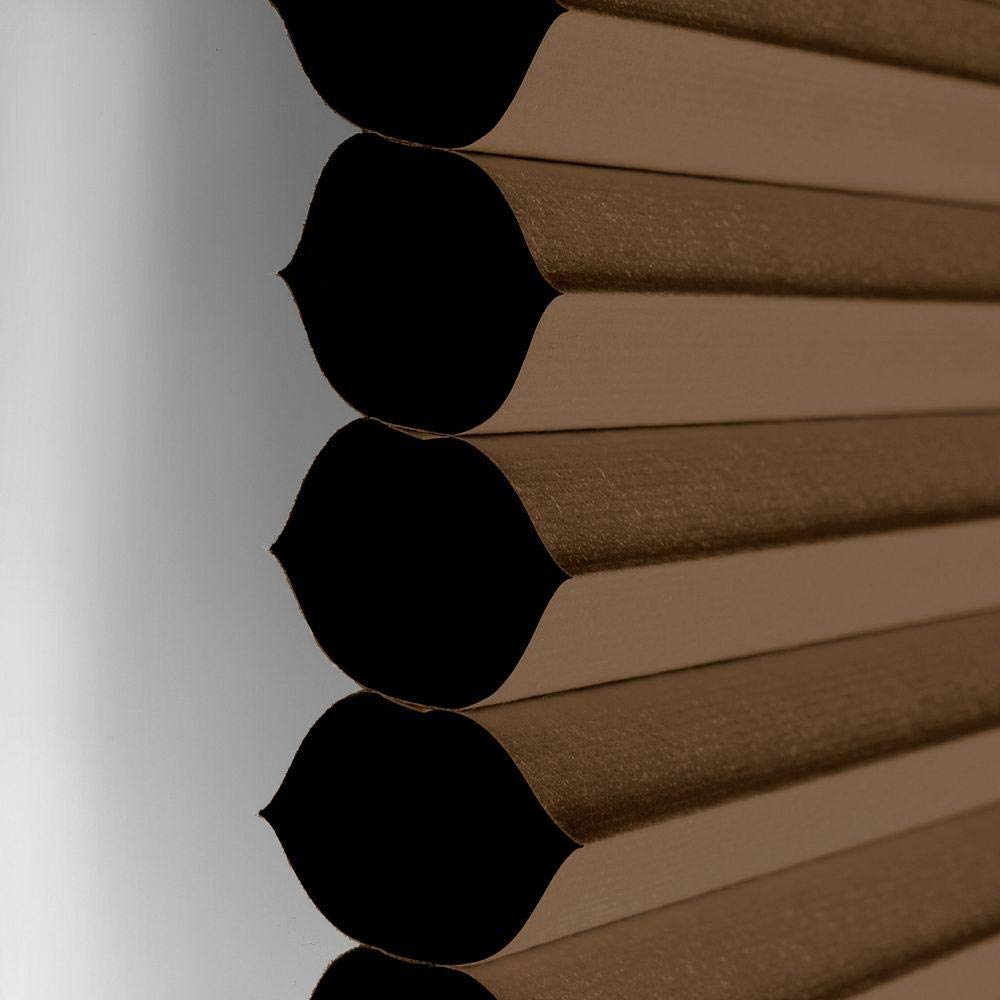 Home Decorators Collection Cut-to-Width Mocha 9/16 in. Blackout Cordless Cellular Shade - 29 in. W x 48 in. L