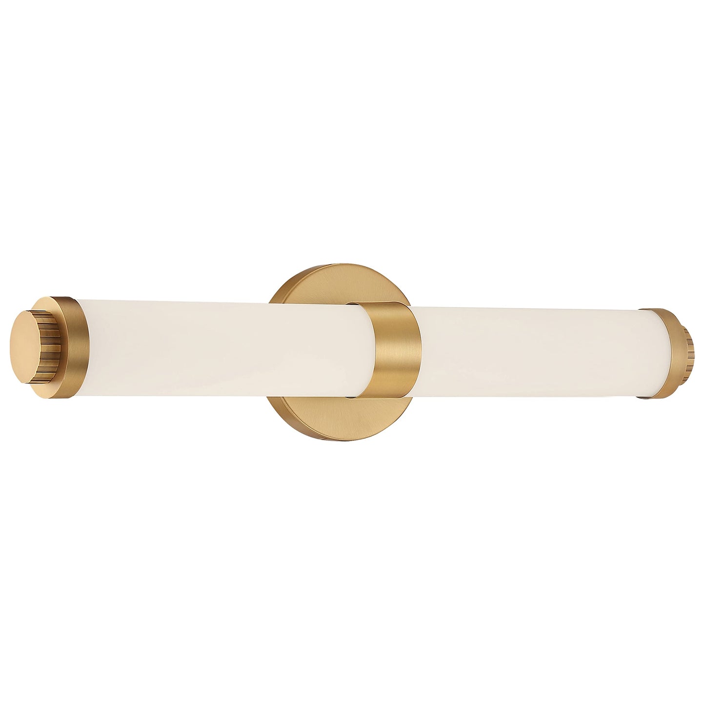 Aqua 4.5 in. Brushed Gold Vanity Light Bar with Opal Glass Shade