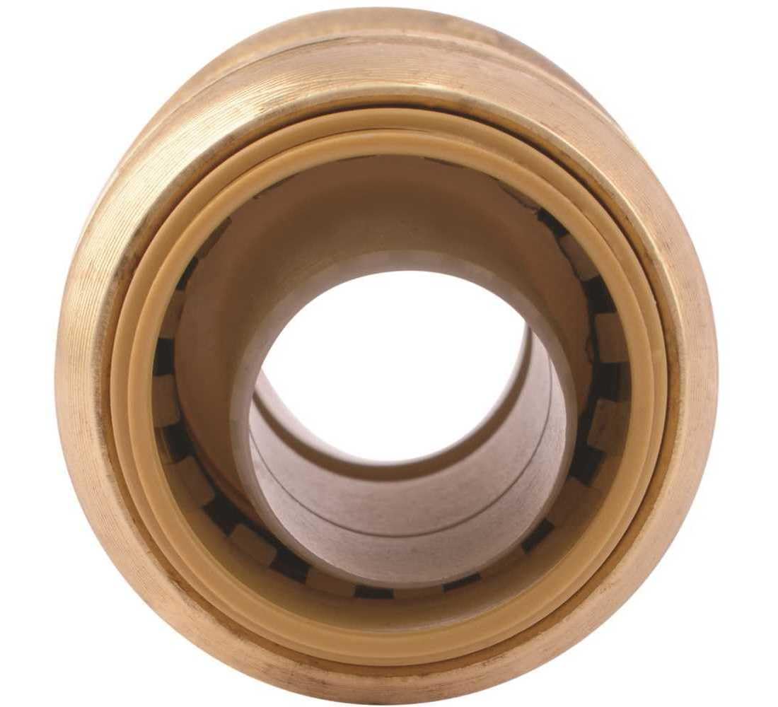 Reliance Worldwide U016LFJ4 SharkBite 3/4 in. Push-to-Connect Brass Coupling Fitting - pack of 4