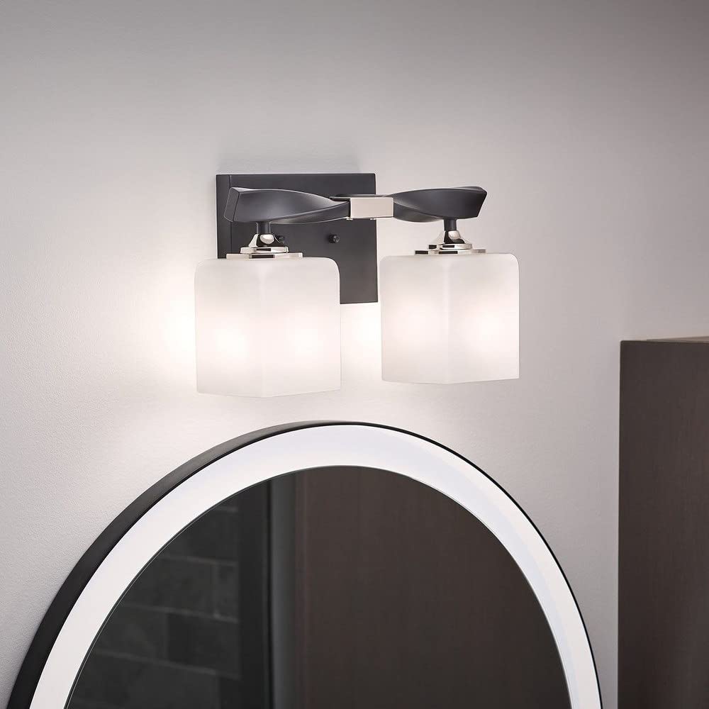 NO GLASS SHADES KICHLER Marette 13.5 " 2 Light Vanity Light in Brushed Nickel
