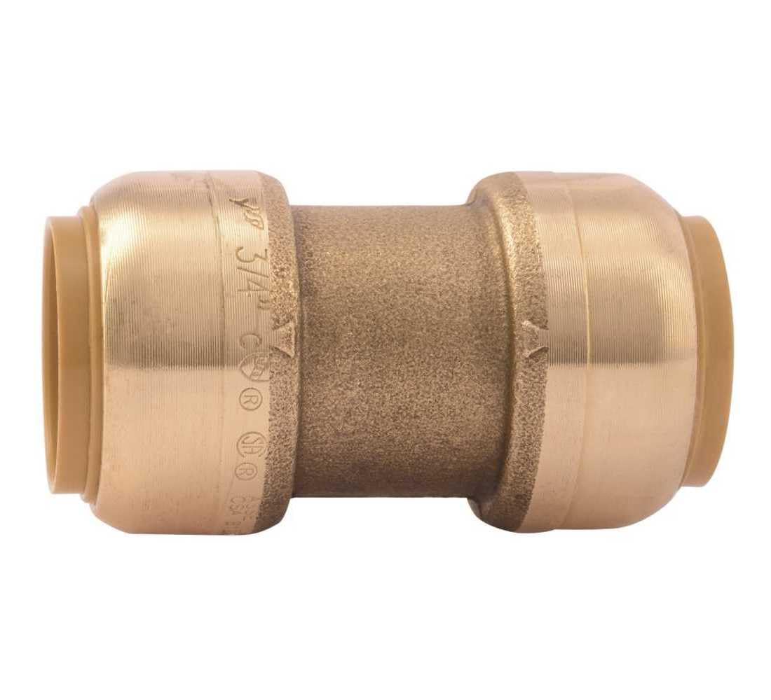 Reliance Worldwide U016LFJ4 SharkBite 3/4 in. Push-to-Connect Brass Coupling Fitting - pack of 4